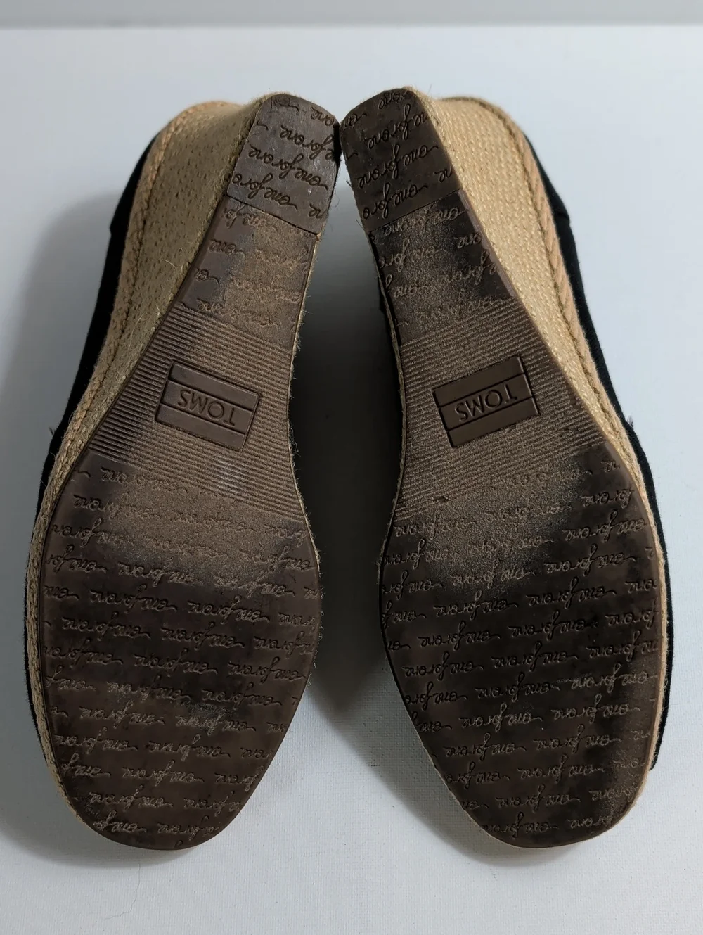 Toms Calypso Espadrille Jute Wedges Size 8